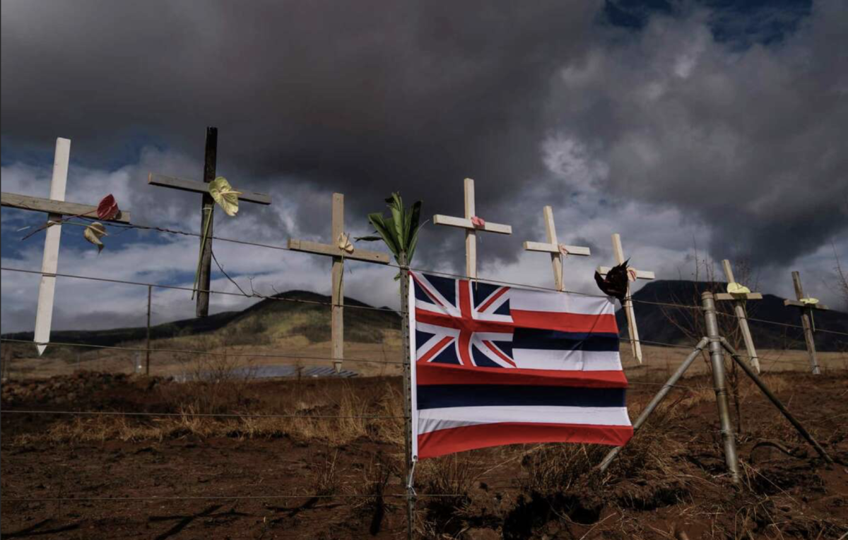Maui residents honored each person lost in the recent devastating fires with crosses on the hill.