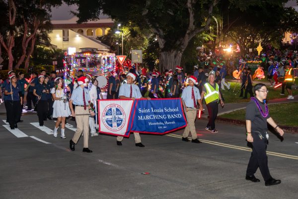 The SLS Marching Band at the Kaimuki Christmas Parade.